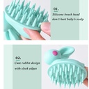 R فرشاة شعر بالخزان شكل ارنب 1318