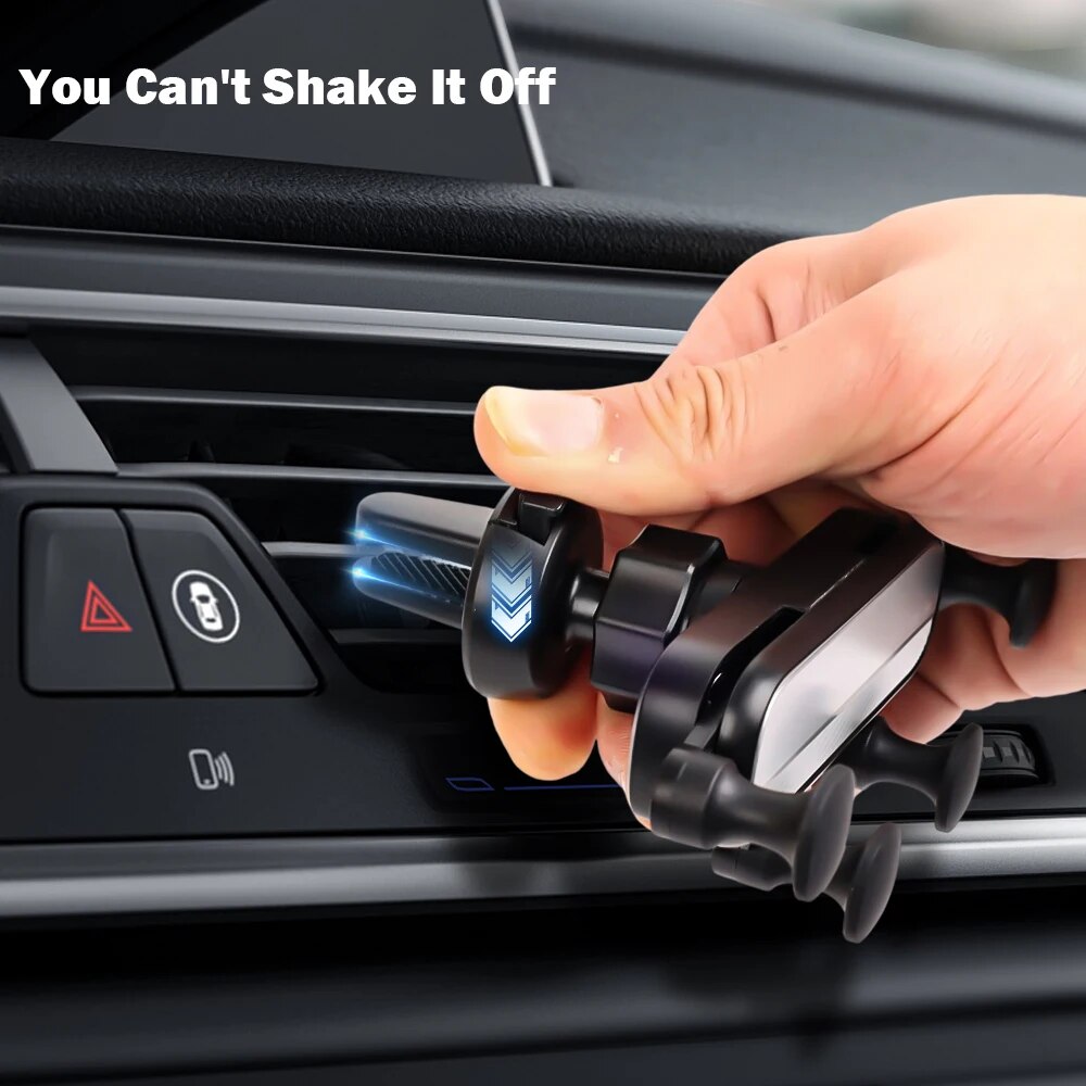حامل موبايل سيارة دوار360 درجة يثبت في فتحات التكيف ثابت وقوي