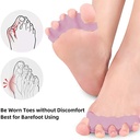 اداة تقوية أصابع وعظام القدم من السيليكون ولراحة القدم الاحذية للنساء