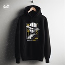 Luffy هودي اوفر سايز قطن باللون الأسود