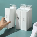 علبة تخزين مسحوق الغسيل والسوائل بلاستيك مع ستيكر 1000 ملي