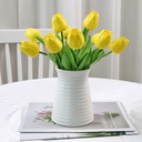 ورد توليب اصفر صناعي 5 قطع مناسب لحفلات الزفاف والخطوبة