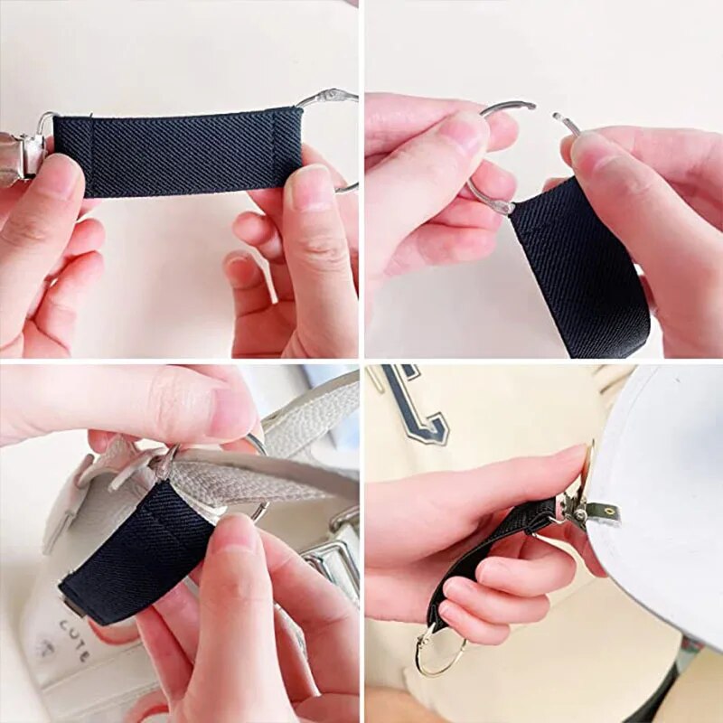 سلسلة مفاتيح مرن بمشبك ماسك قوي للتعليق في الجيب والشنطة بالوان متعددة