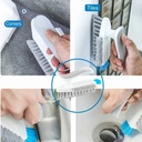 فرشة 4 في 1 لتنظيف الأرضيات والسجاد والزجاج والالوميتال بجزء ميني لسهولة الوصول للزوايا والحواف الأماكن الضيقة