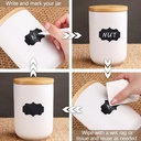 استيكر كتابة ٢٤ قطعه وتربروف مع قلم متعدد الاستخدامات للتوابل و علب التخزين و غيرهم