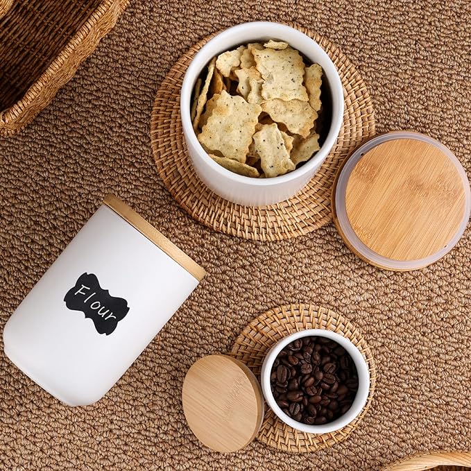 استيكر كتابة ٢٤ قطعه وتربروف مع قلم متعدد الاستخدامات للتوابل و علب التخزين و غيرهم