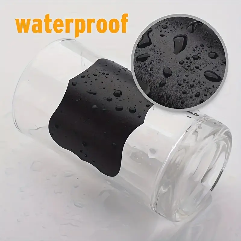 استيكر كتابة ٢٤ قطعه وتربروف مع قلم متعدد الاستخدامات للتوابل و علب التخزين و غيرهم