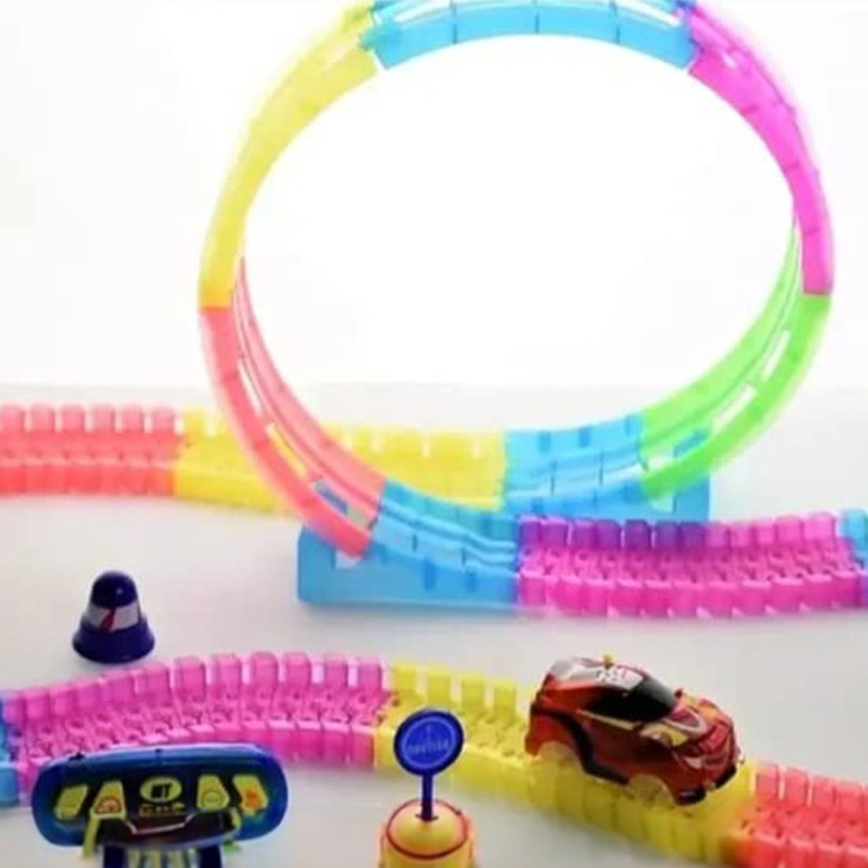 لعبة سباق سيارات بمسار كبير 360 قطعة بريموت كنترول للتحكم عن بعد