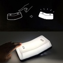 كشاف علي شكل مفتاح مع وضعين للضوء قابل للمس للفتح والغلق يعمل بالشحن باستخدام يو اس بي للسرير والمكتب