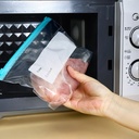 اكياس لتخزين وتجميد الطعام10 قطع بلاستيك شفاف محكم الغلق قابل لاعادة الاستخدام للفواكه والحبوب والخضروات واللحوم