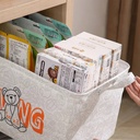 منظم ملابس وتربروف للبناطيل والتيشرتات والقمصان ولعب الأطفال قابلة للطي بيد وحبل لسهولة الغلق