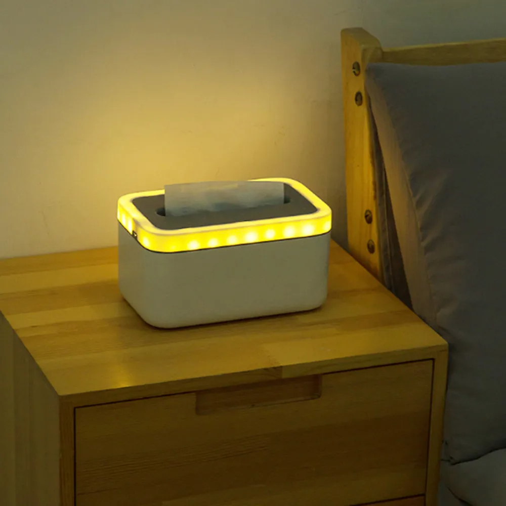 علبة مناديل بليد تاتش وشاحن يو اس بي مناسبة جدا كديكور للكومدينو والطولات