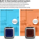 دفاية كهربائية محمولة 800 واط بدرجات حرارة مختلفة وشاشة تاتش وتايمر وريموت كنترول للتحكم عن بعد