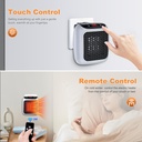 دفاية كهربائية محمولة 800 واط بدرجات حرارة مختلفة وشاشة تاتش وتايمر وريموت كنترول للتحكم عن بعد