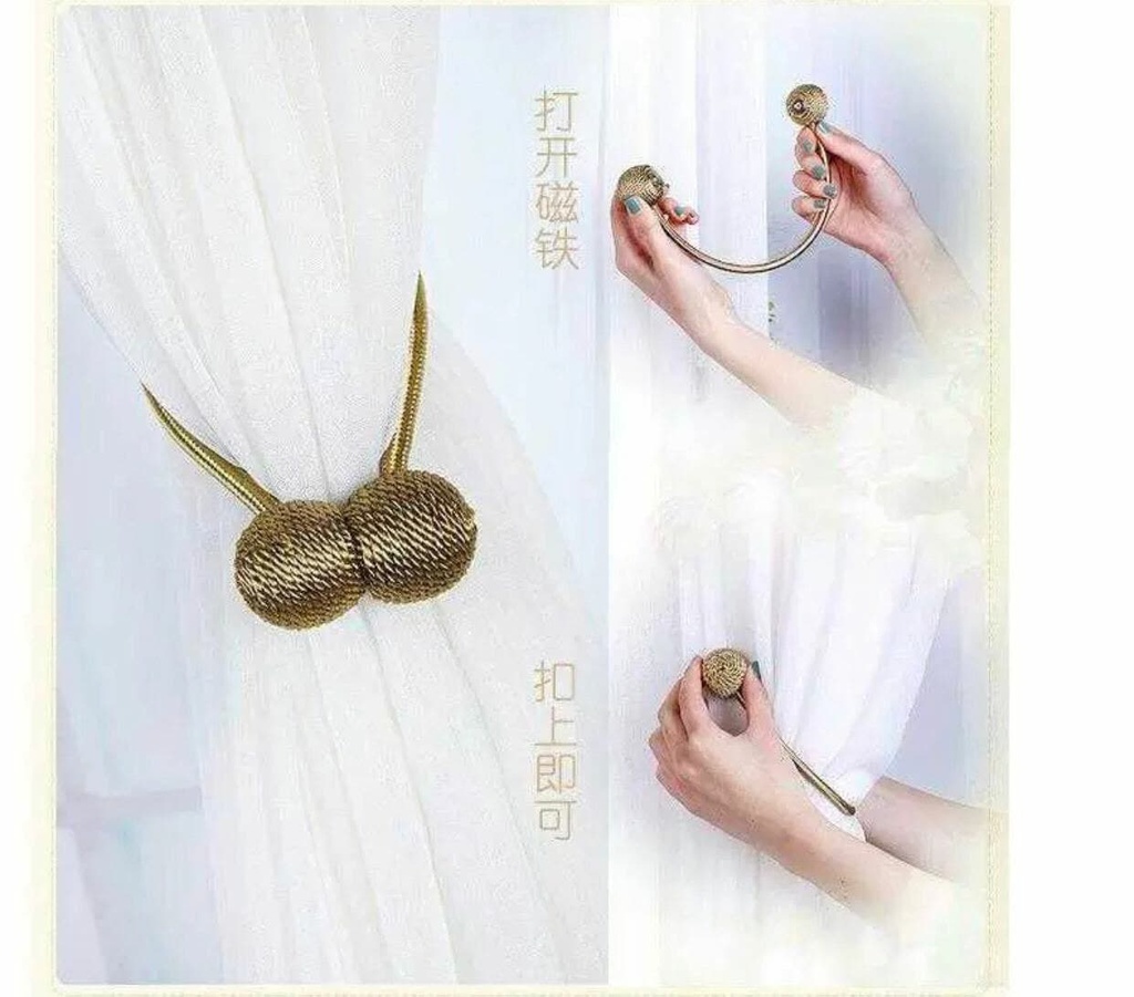 ماسك الستارة المغناطيسي ٢ قطعة ألوان