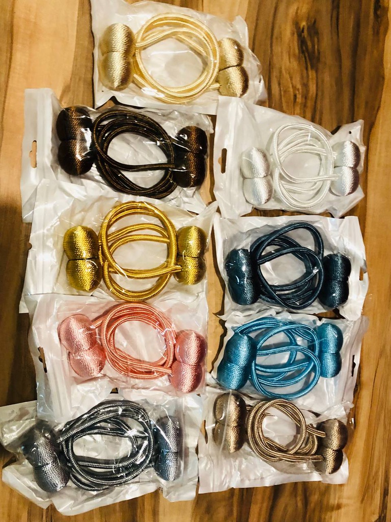 ماسك الستارة المغناطيسي ٢ قطعة ألوان