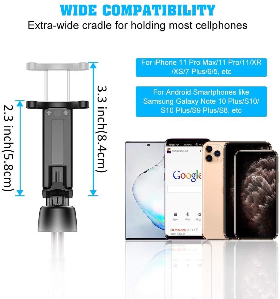 سيلفي ستيك وترايبود ثلاثي الارجل بجهاز تحكم عن بعد قابل للطي والدوران 360 درجة لألتقاط أفضل الصور والفيديوهات