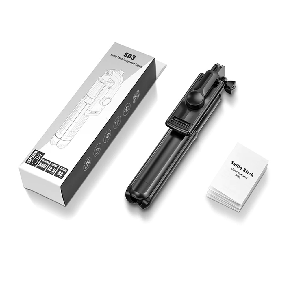 سيلفي ستيك وترايبود ثلاثي الارجل بجهاز تحكم عن بعد قابل للطي والدوران 360 درجة لألتقاط أفضل الصور والفيديوهات