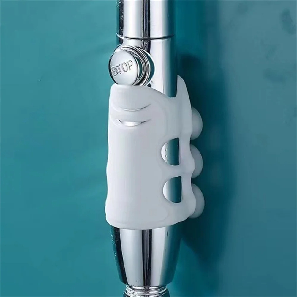 حامل وماسك لسماعة الدش سليكون شفط بيتثبت علي الحائط