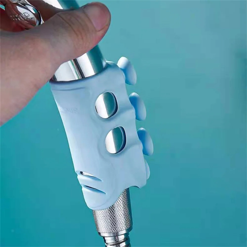 حامل وماسك لسماعة الدش سليكون شفط بيتثبت علي الحائط