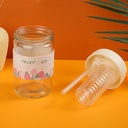 كوباية مياه بمصفاة الفواكه للديتوكس  لتقطيع الخضروات والفواكه منفصلة عن المياه لصحة افضل بشاليموه قابل للطي600 ملي