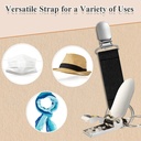 سلسلة مفاتيح مرن بمشبك ماسك قوي للتعليق في الجيب والشنطة بالوان متعددة