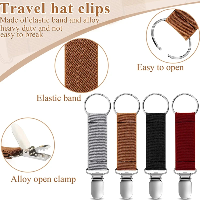 سلسلة مفاتيح مرن بمشبك ماسك قوي للتعليق في الجيب والشنطة بالوان متعددة