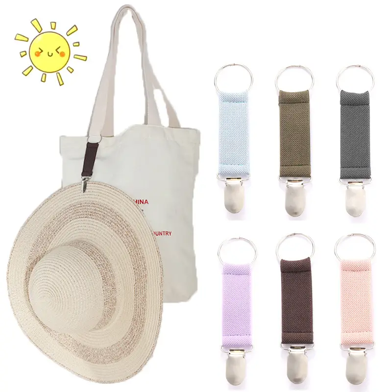 سلسلة مفاتيح مرن بمشبك ماسك قوي للتعليق في الجيب والشنطة بالوان متعددة