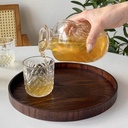 ابريق و كوب زجاج  كريستال  منقرش لشرب المياه و العصائر و للديكور 500 ملي