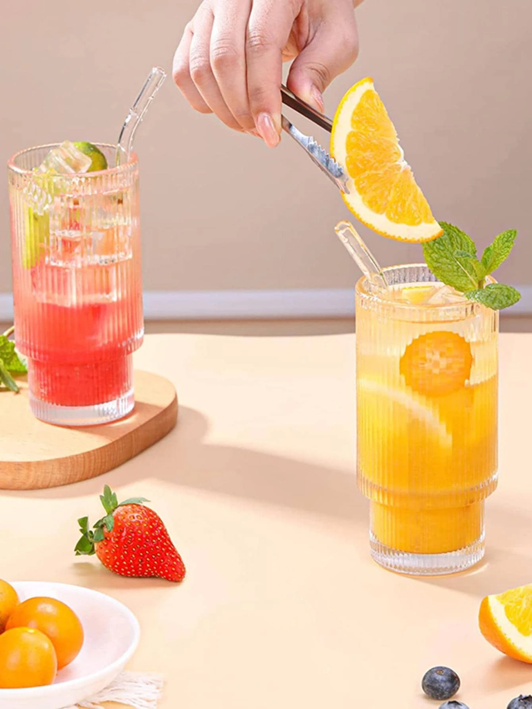 كوب متدرج 400 ملي لشرب و تقديم العصائر و المشروبات و الايس كوفي بشكل مختلف