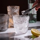 طقم كوبايات بايركس 6 قطع بملمس جليدي صخري شفاف 230 مللي مناسب لشرب الشاي والكوكتيلات والسموزي