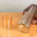 كوباية وازازة 2*1 زجاج بايركس مزجرش لشرب وتقديم المشروبات بشكل شيك