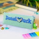 مقلمة قماش وتربروف لتنظيم وحمل الأدوات المدرسية كالأقلام والألوان اشكال والوان مختلفة بسوسته سهلة الفتح والغلق