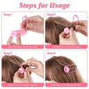 مجموعة بكرات اسفنجية للشعر 12 قطعة بالالون الازرق