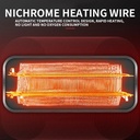 دفاية كهربائية دوارة للتسخين الفوري 1500 واط بمروحة ثلاثية الابعاد باضائة داخلية للمنزل والمكتب