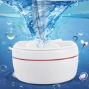 غسالة كهربائية ميني محمولة للسفر تعمل بالموجات فوق الصوتية لتنظيف الملابس والاواني بوصلة يو اس بي