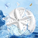 غسالة كهربائية ميني محمولة للسفر تعمل بالموجات فوق الصوتية لتنظيف الملابس والاواني بوصلة يو اس بي