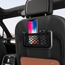 شبكة سيارة مطاطية دبل فيس لحمل وتنظيم الموبايل والمفاتيح خلف الكرسي العربية