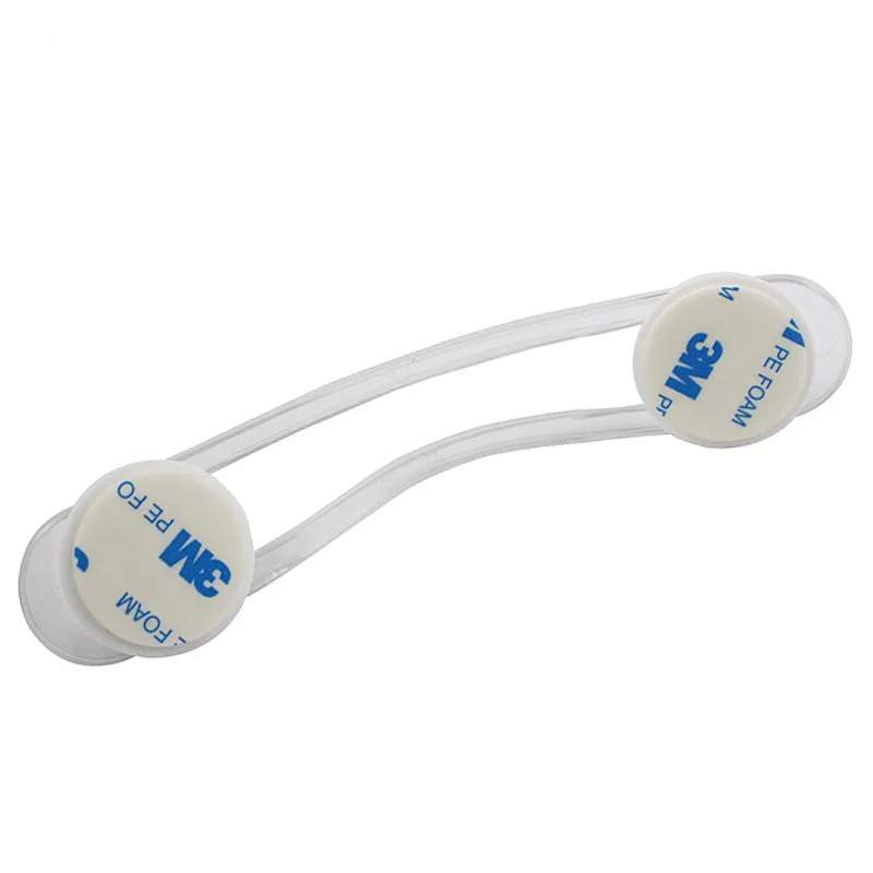 قفل امان لاصق شفاف لحماية الاطفال للتثبيت علي الثلاجة او الشباك او الابواب و الادراج