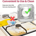 كفر عيون بوتجاز الومنيوم  10 قطع مضاد للأشتعال للحفاظ علي نظافة البوتجاز