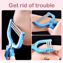 اداة  ازالة شعر الوجه والجسم يدويا من الجذور بطريقة امنة وسهلة  بديلا للفتلة - قابل للحمل