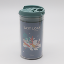 طقم علب اكريلك 4 قطعه محكم الغلق دائري الشكل 4 مقاسات مختلفة لحفظ و تخزين  البقوليات و  الكاندي و الحبوب