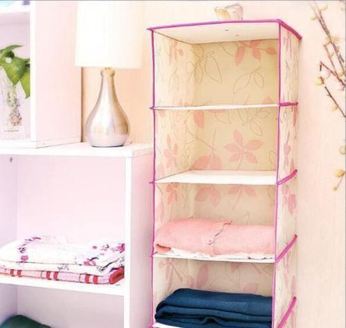 منظم ملابس معلق ووتر بروف 4 ادراج متعدد الاستخدامات لتنظيم الملابس والشنط و الاحذية داخل الدواليب