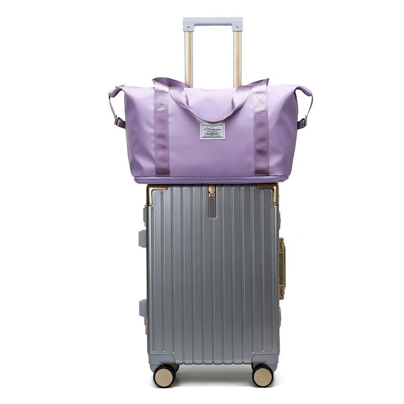 شنطة سفر وتربروف قابلة للطي كبيرة لتسع كافة المتعلقات الشخصية في السفر