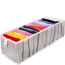 منظم ملابس وتربروف قابل للطي مقسم 11 خانة للبناطيل والتيشرتات والملابس الداخلية لتنظيم الأدراج والدواليب