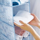 شماعة ومنظم وتربروف 4 أرفف للملابس والأحذية والشنظ داخل الدولاب