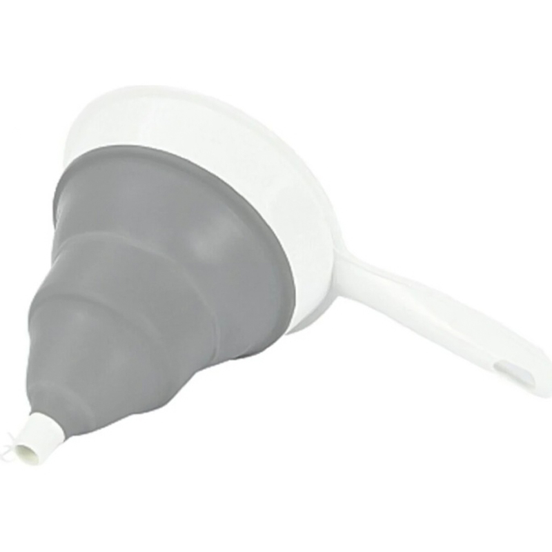 قمع بيد للزيوت والسوائل من السيليكون قابل للطي