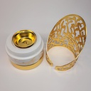 مبخره خط عربي بورسلين بقاعده وغطاء نحاس