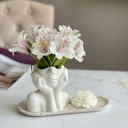 مجسم علي شكل نصف وجهه ثري دي لتغير شكل ديكور البيت