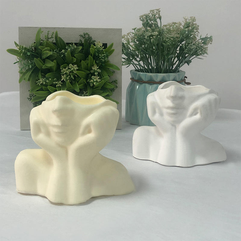 مجسم علي شكل نصف وجهه ثري دي لتغير شكل ديكور البيت